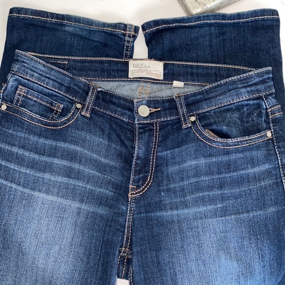 ❌SOLD❌BKE Payton Bootcut BUCKLE Jeans Mid-Rise Dark Wash Stretch Denim 27x33 - Picture 6 of 16
